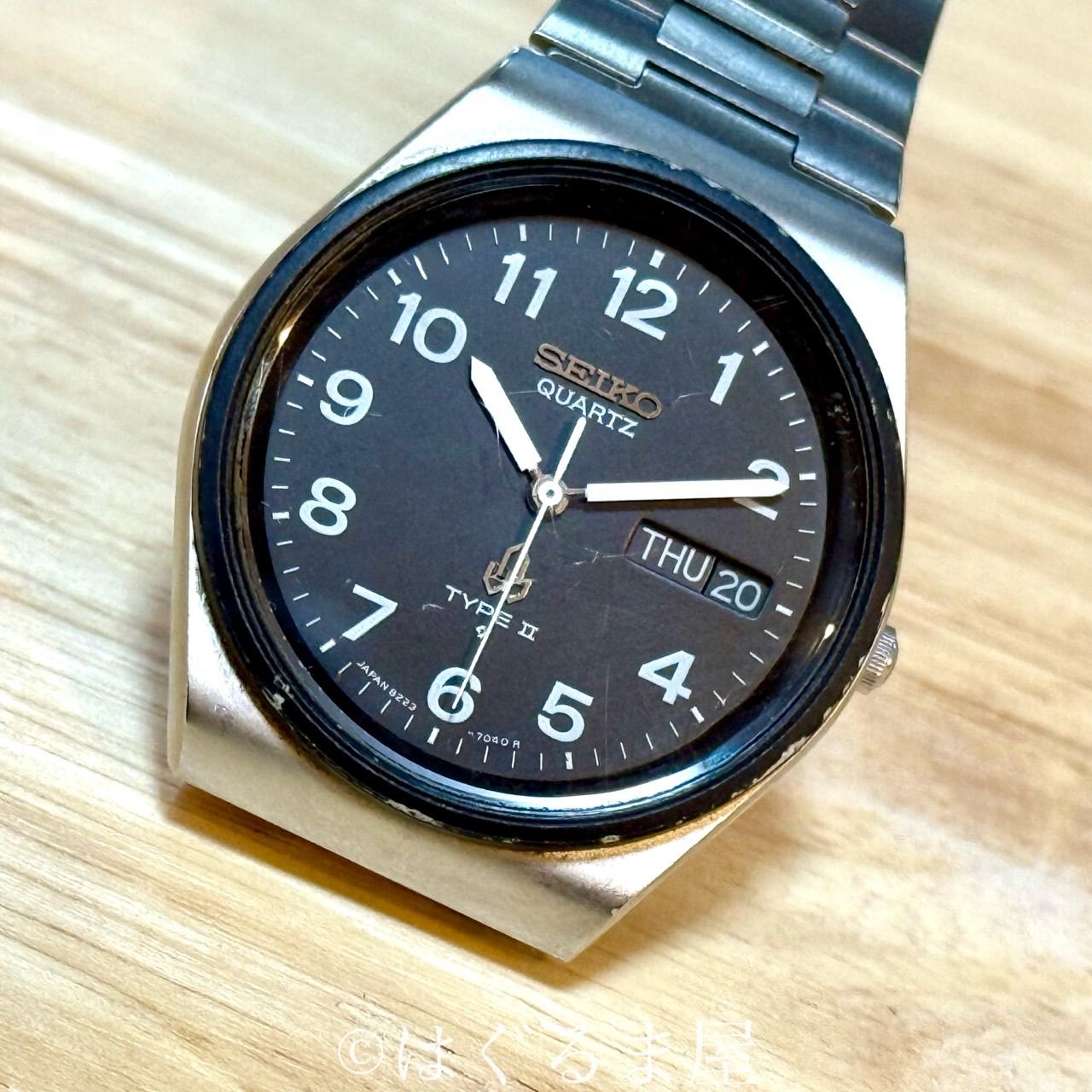 79 セイコー TYPEⅡ Qz メンズウォッチ 動作確認済 - メルカリ