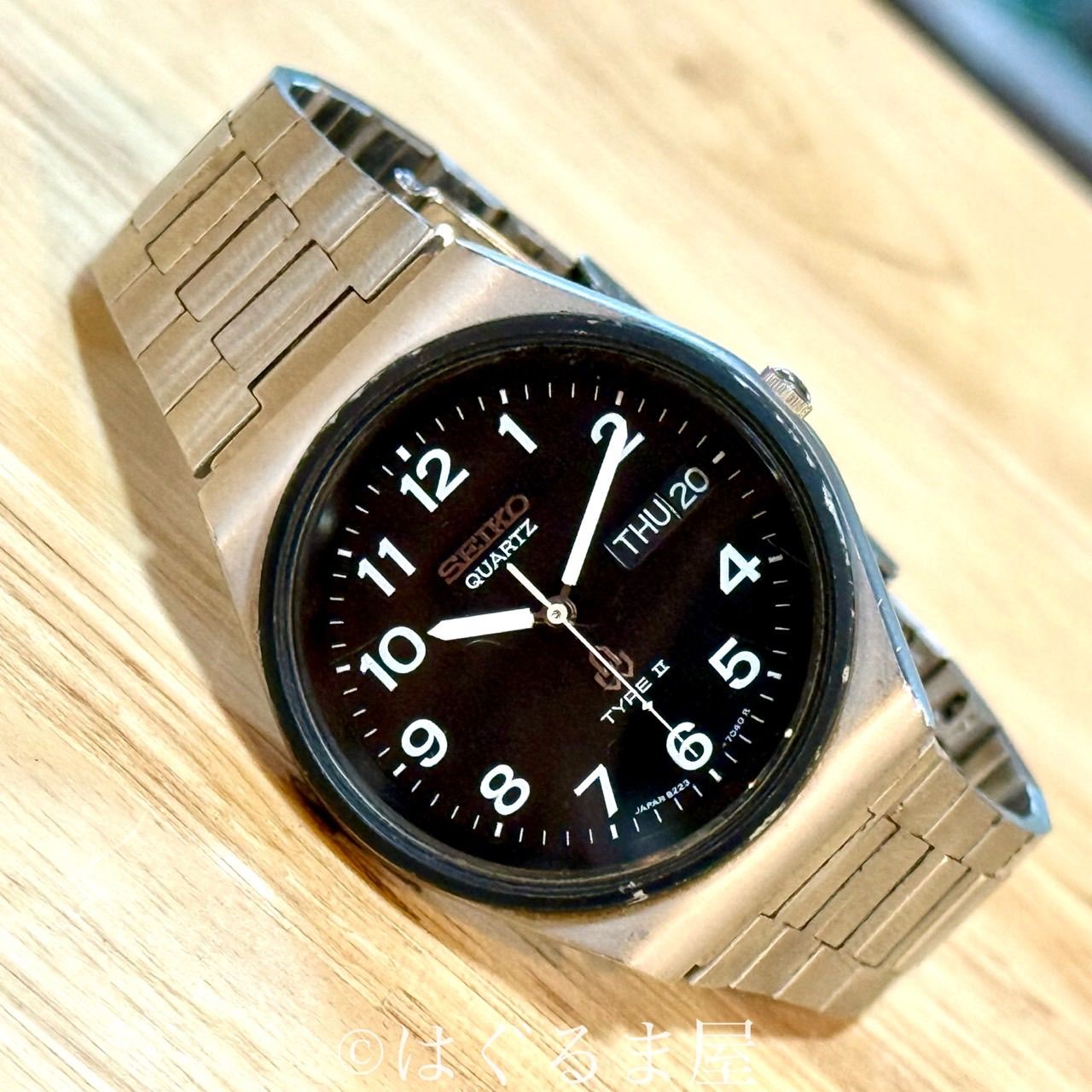 79 セイコー TYPEⅡ Qz メンズウォッチ 動作確認済 - メルカリ