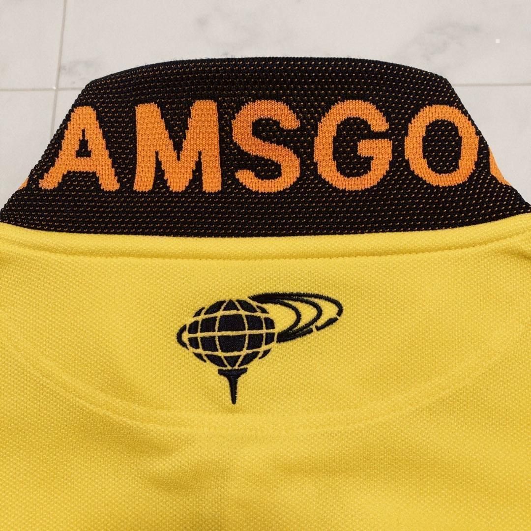 BEAMS GOLF ORANGE LABEL 襟裏ロゴポロシャツ イエローXL