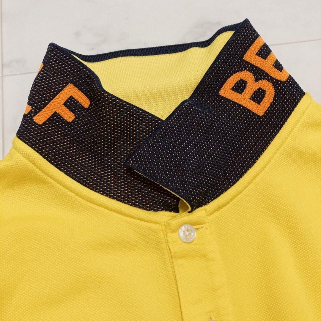 BEAMS GOLF ORANGE LABEL 襟裏ロゴポロシャツ　イエローXL BEAMS GOLF ORANGE LABEL 襟裏ロゴポロシャツ イエローXL