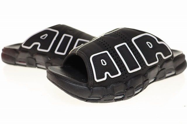 ナイキ NIKE AIR MORE UPTEMPO SLIDE BLACK 29cm DV2132-001 エア モア