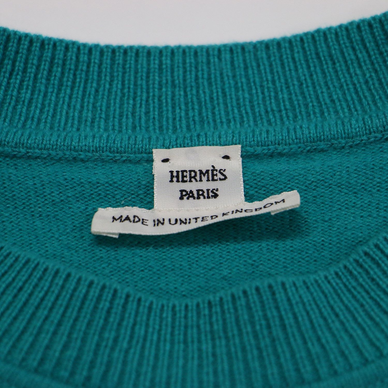 HERMES エルメス ニット グリーン サイズ:38(M) | 24秋冬 Hリフト