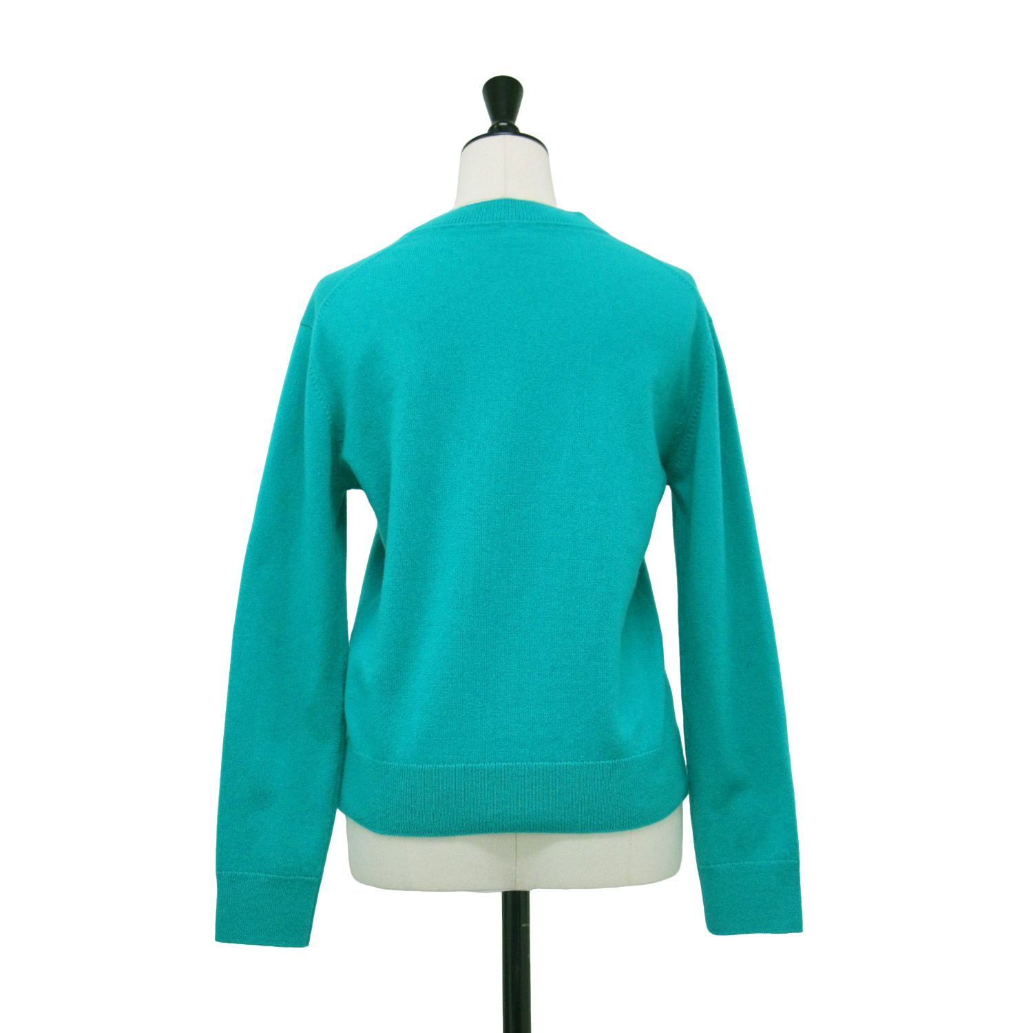 HERMES エルメス ニット グリーン サイズ:38(M) | 24秋冬 Hリフト