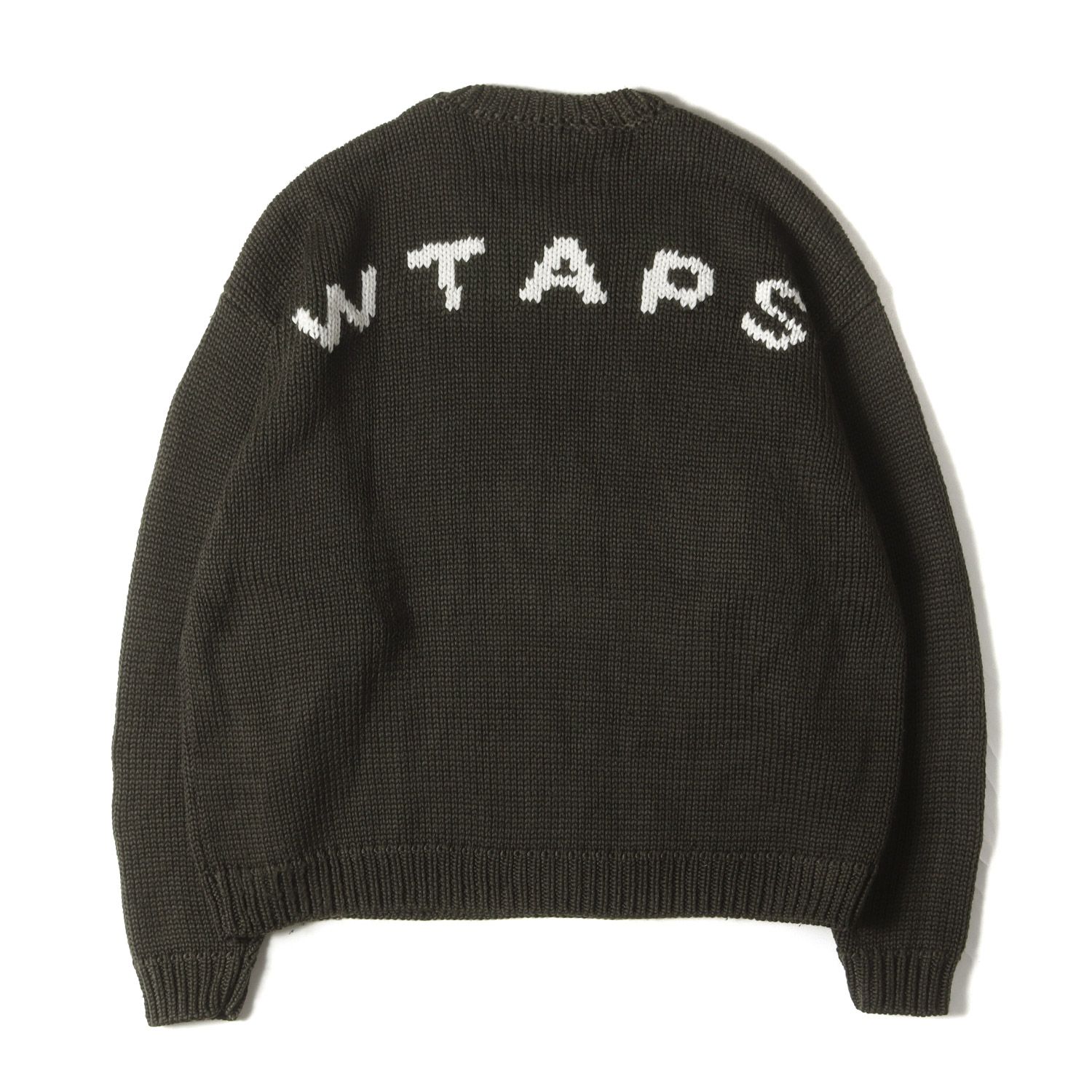 WTAPS ダブルタップス ニット オリーブドラブ サイズ:XL | 23AW バック 