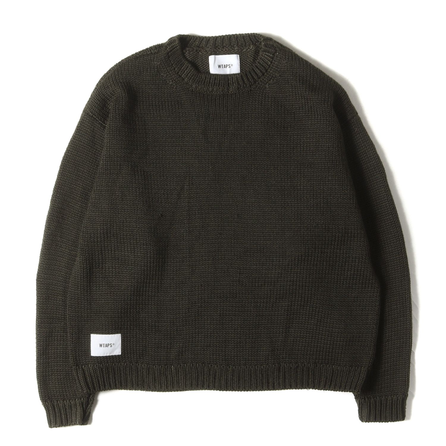 WTAPS ダブルタップス ニット オリーブドラブ サイズ:XL | 23AW バック 