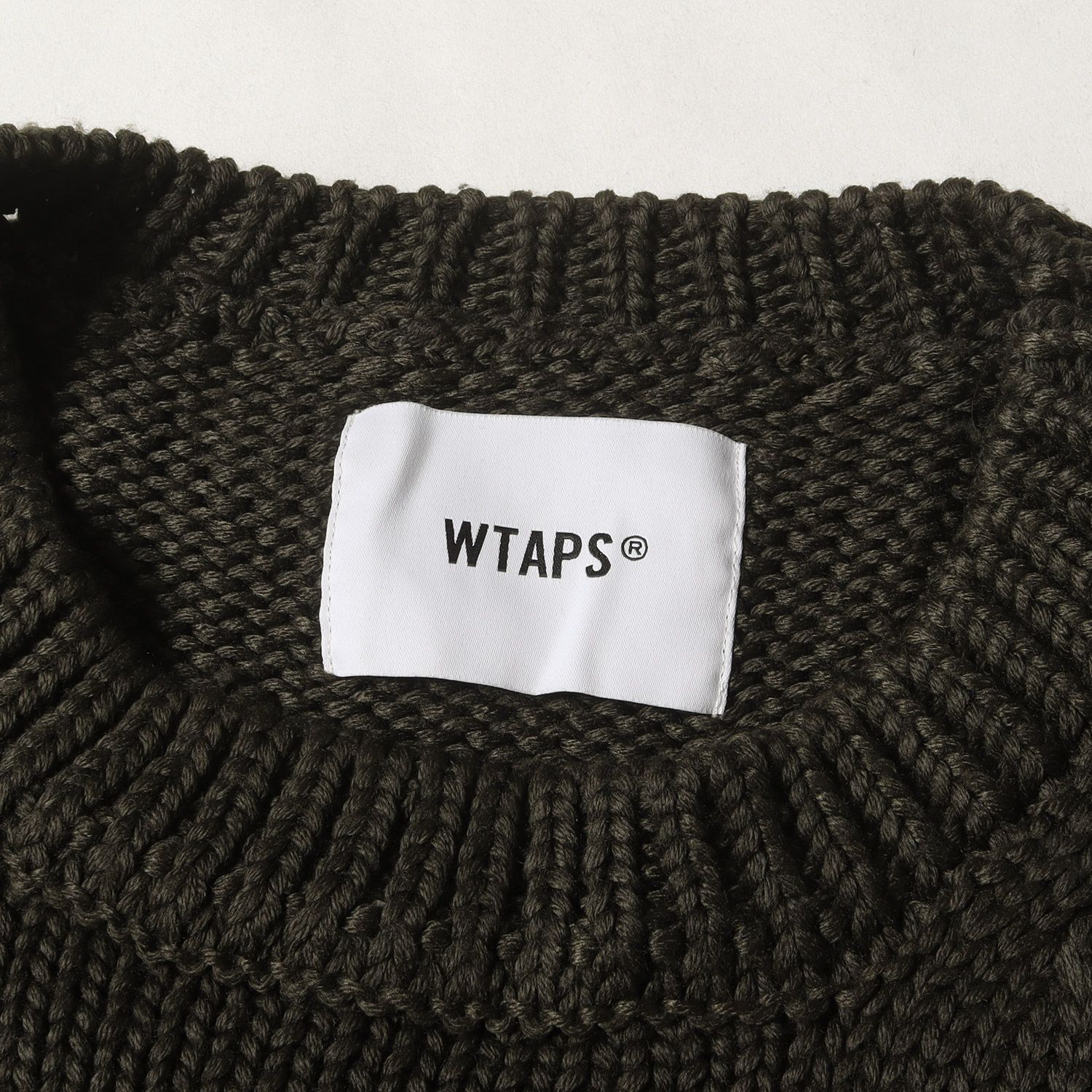 WTAPS ダブルタップス ニット オリーブドラブ サイズ:XL | 23AW バック 