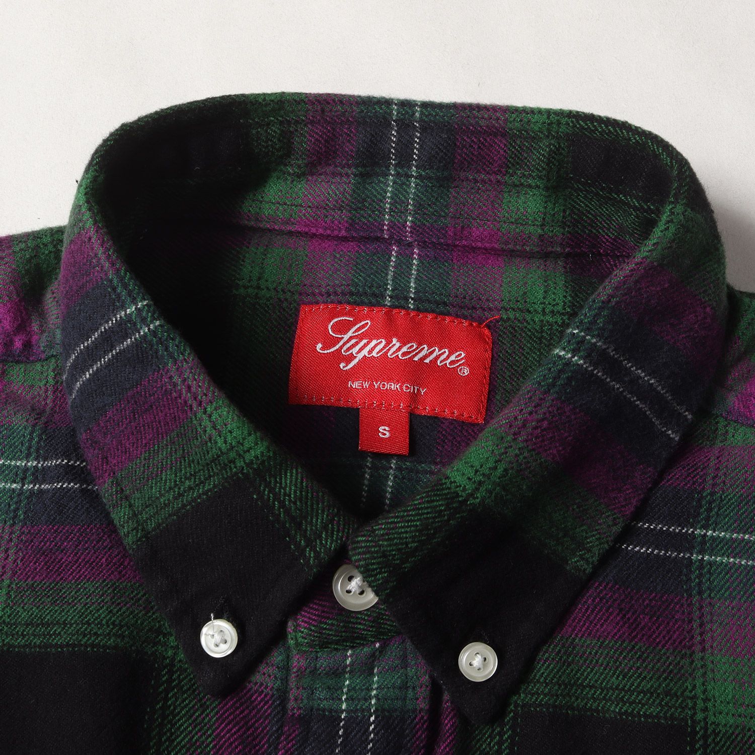 美品】Supreme シュプリーム シャツ ピンク グリーン サイズ:S | 22SS