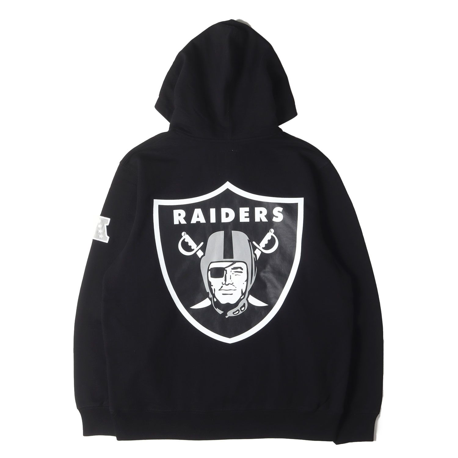 【大人気モデル】シュプリーム　NFL Raiders パーカー　L ゆるダボ 新品】Supreme シュプリーム パーカー ブラック 黒 サイズ:L | NFL
