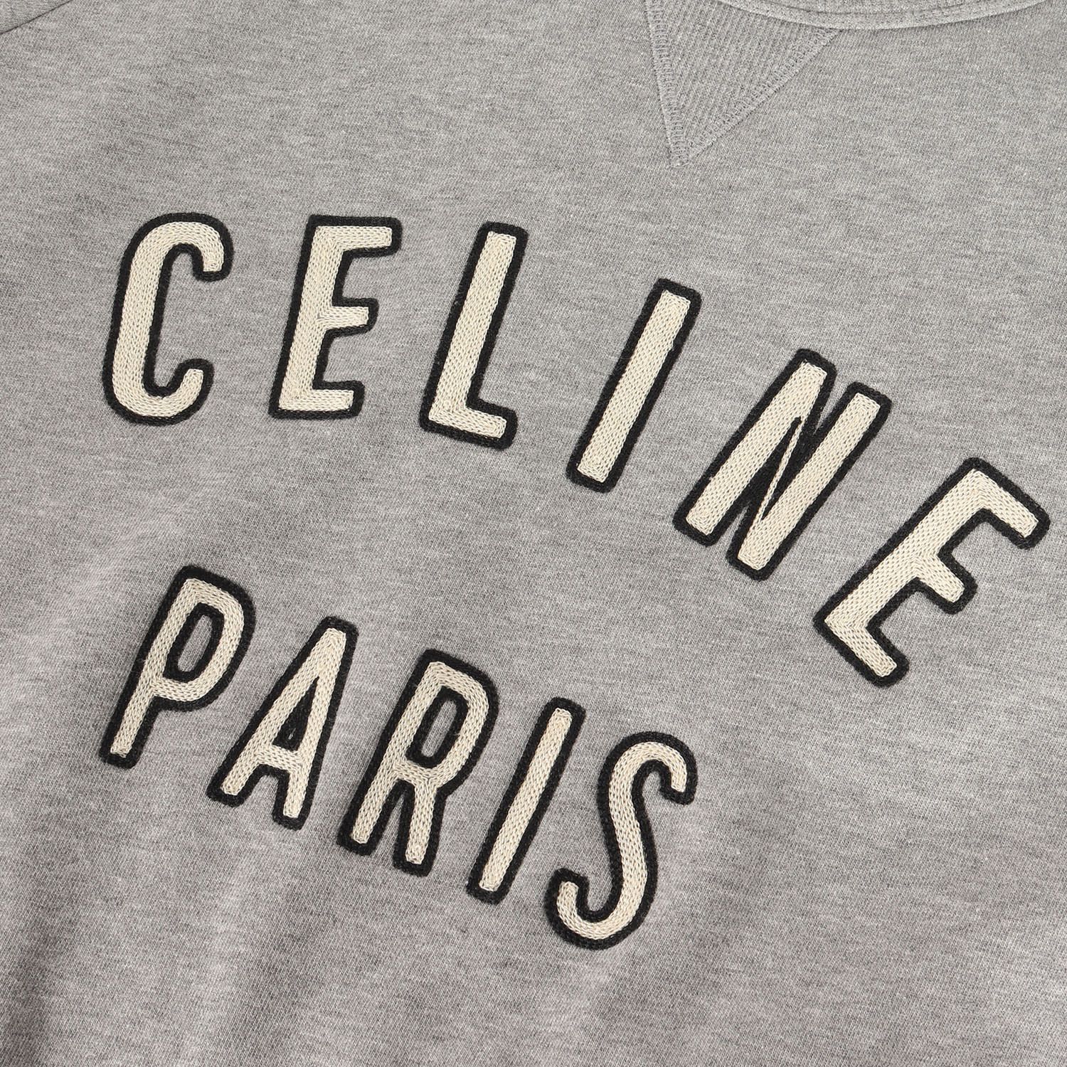 美品】CELINE セリーヌ スウェット ヘザーグレー サイズ:L | ヘザー 