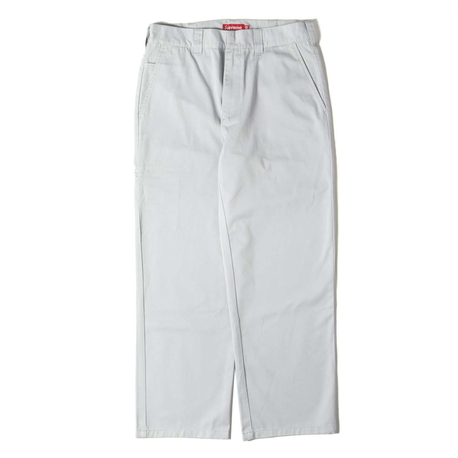 supreme シュプリーム　チノパン　ホワイト　W30 美品】Supreme シュプリーム パンツ ライトグレー サイズ:32 | 22AW