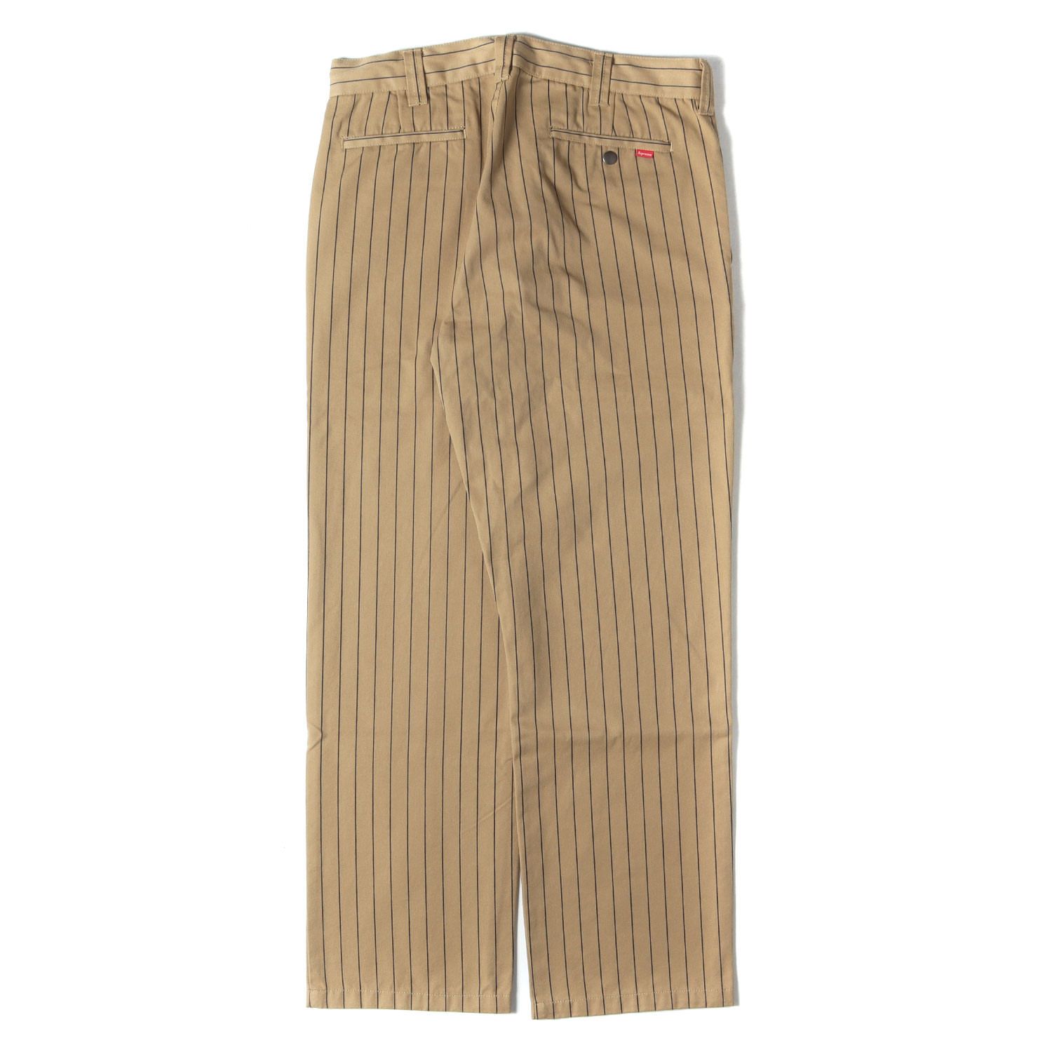 新品】Supreme シュプリーム パンツ ブラウンストライプ サイズ:32