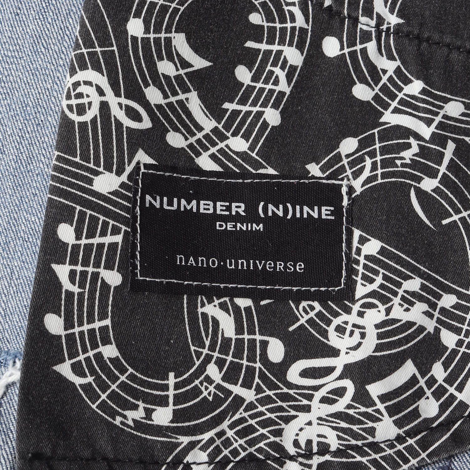 NUMBER (N)INE ナンバーナイン パンツ インディゴ サイズ:S | クラッシュリペア加工 ストレッチ スキニー デニムパンツ | ボトムス ジーンズ ジーパン【メンズ】【中古】【美品】【K4654】 美品】NUMBER (N)INE ナンバーナイン パンツ インディゴ サイズ:S