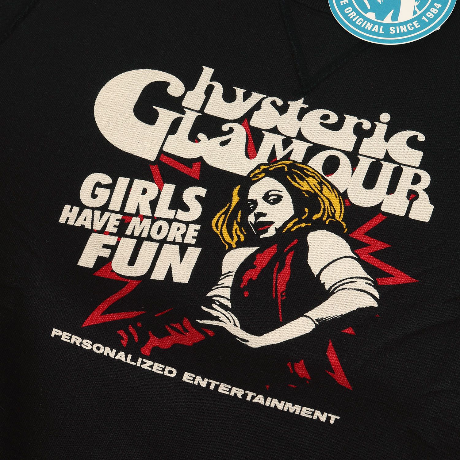 新品】HYSTERIC GLAMOUR ヒステリックグラマー スウェット ブラック 黒