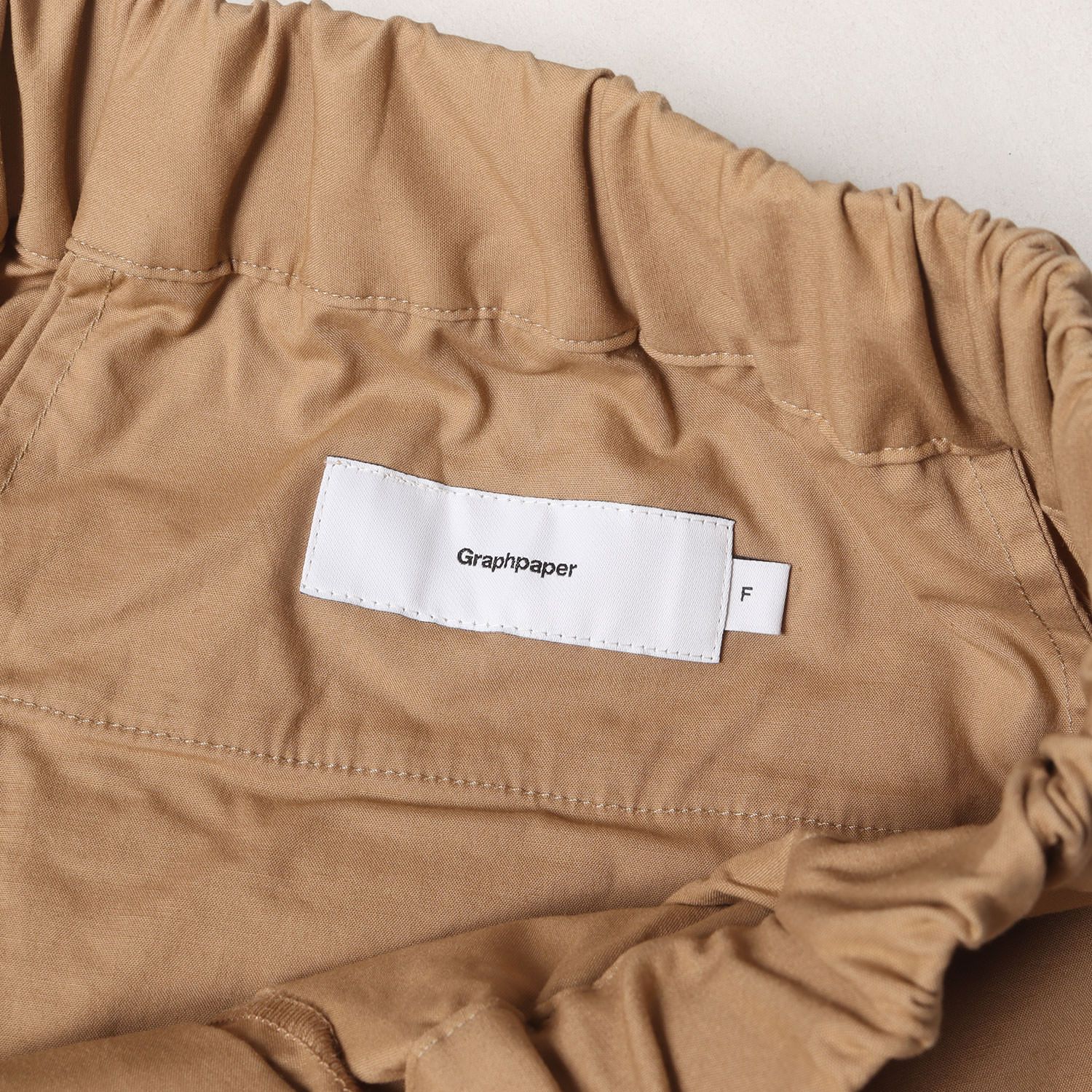 graphpaper タイプライターワイドシェフパンツ　ベージュ Graphpaper グラフペーパー パンツ ベージュ サイズ:FREE | 20SS