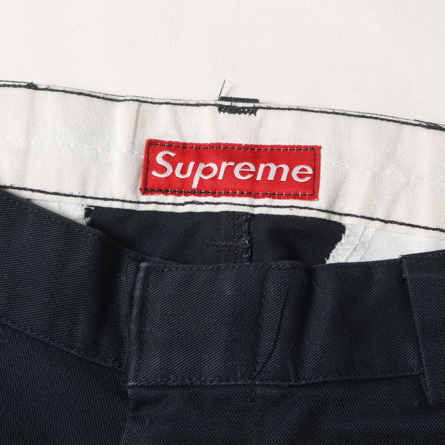 Supreme シュプリーム パンツ ネイビー 紺 サイズ:30 | 90s T/Cツイル ワークパンツ (USA製) | 90年代 アーカイブ | ボトムス ズボン【メンズ】【中古】【K4654】 Supreme シュプリーム パンツ ネイビー 紺 サイズ:30 | 90s T/Cツイル