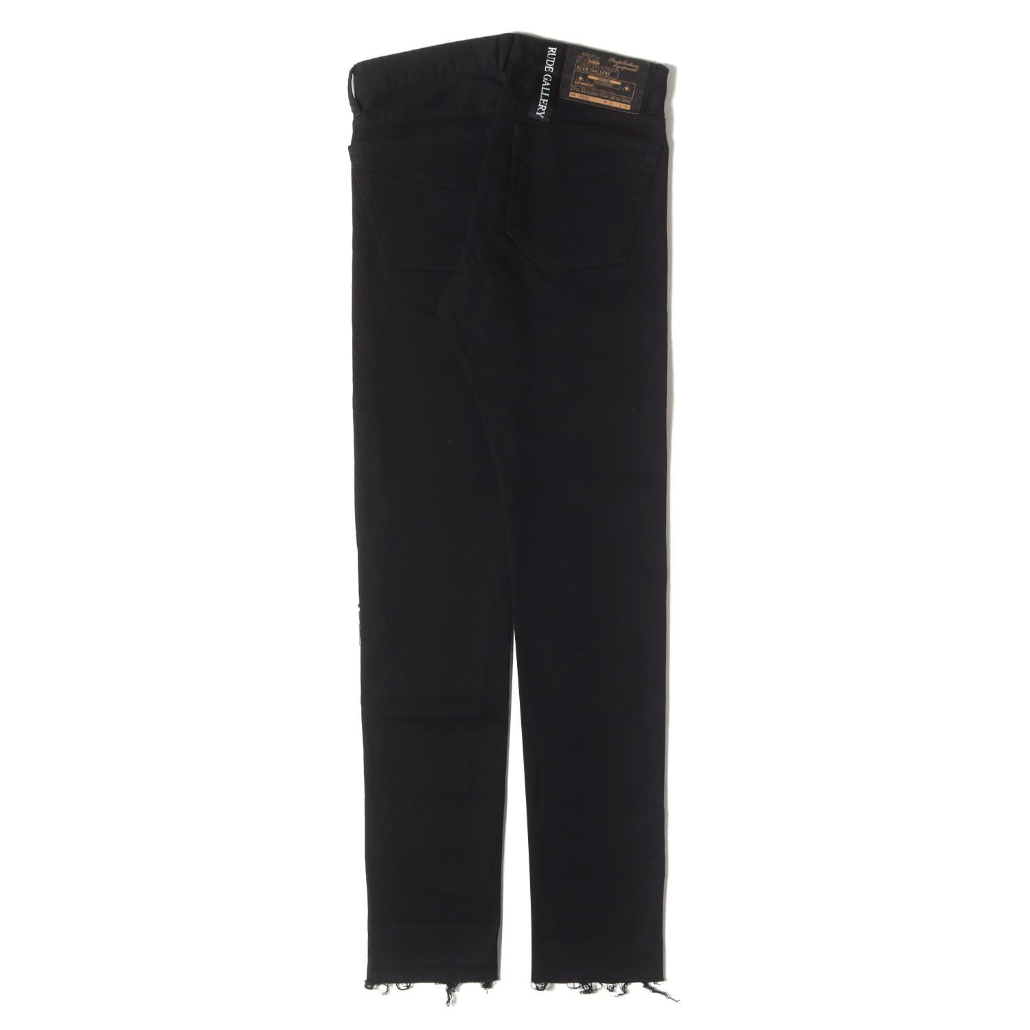 RUDE GALLERY ルードギャラリー パンツ ブラック 黒 サイズ:2 | 膝クラッシュ ストレッチ スキニー デニムパンツ | ボトムス ジーンズ ジーパン【メンズ】【中古】【美品】【K4654】 美品】RUDE GALLERY ルードギャラリー パンツ ブラック 黒 サイズ:2