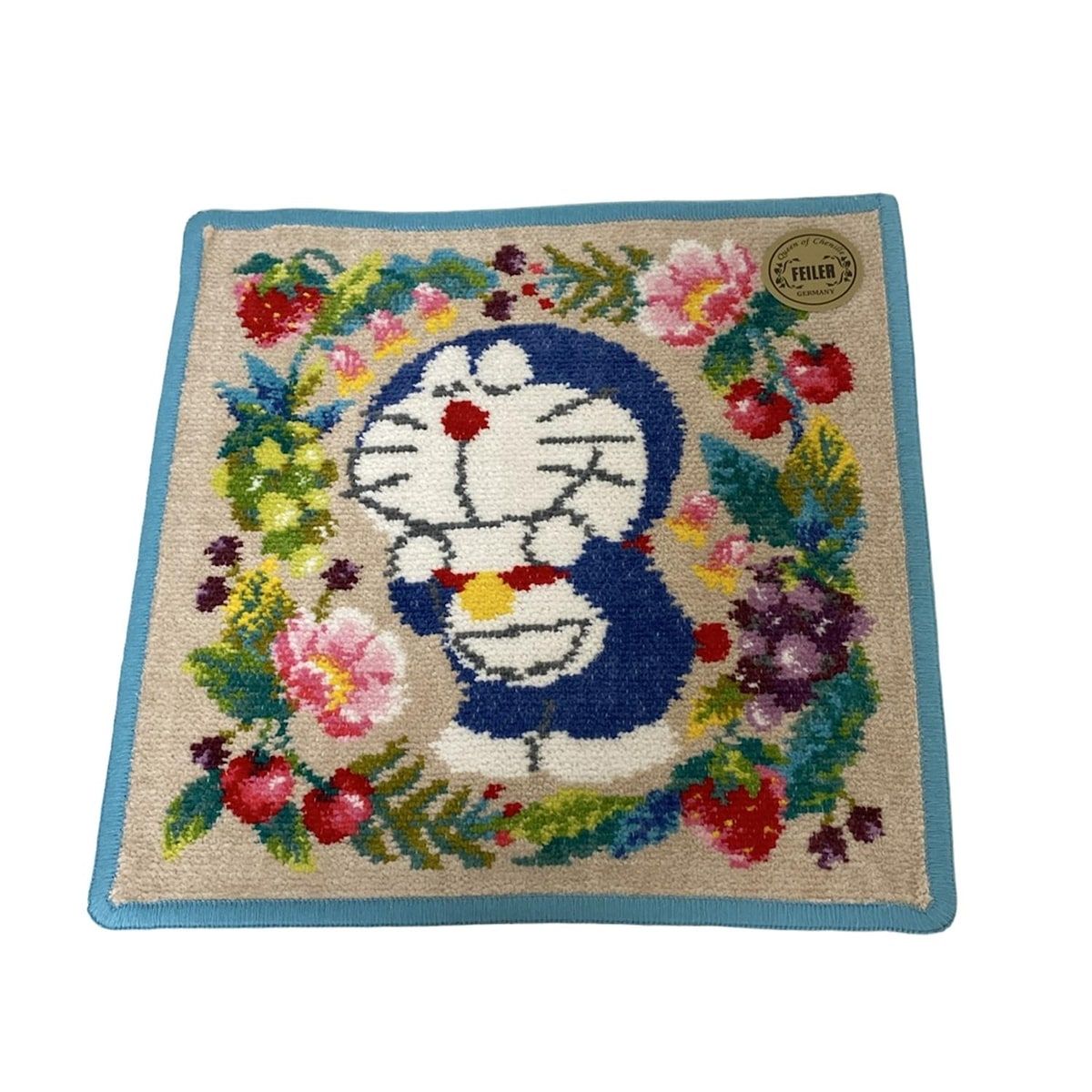 FEILER(フェイラー) 小物新品同様 - ベージュ×ブルーグリーン×マルチ