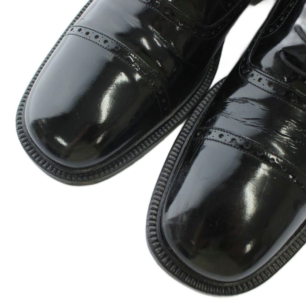 グッチ GUCCI ビジネスシューズ ドレス 革靴 エナメル ラウンドトゥ