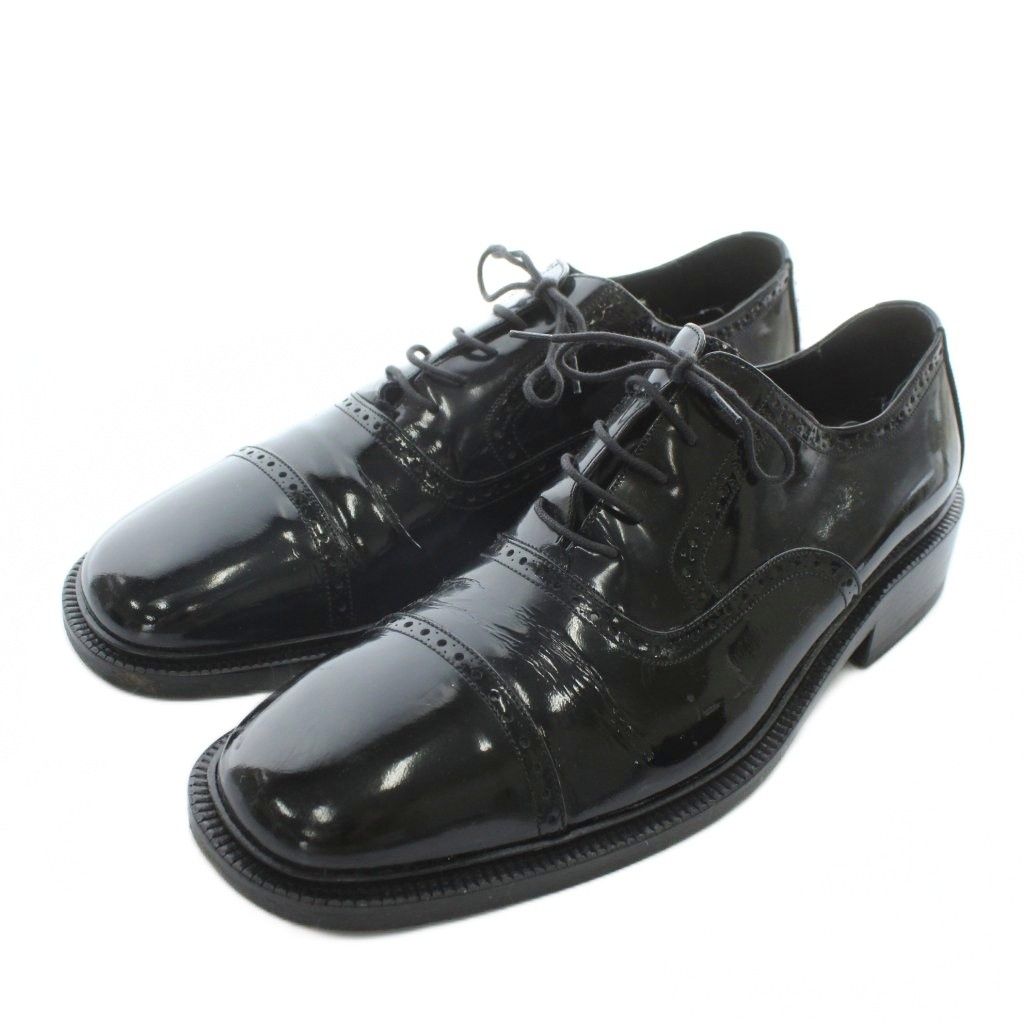 グッチ GUCCI ビジネスシューズ ドレス 革靴 エナメル ラウンドトゥ