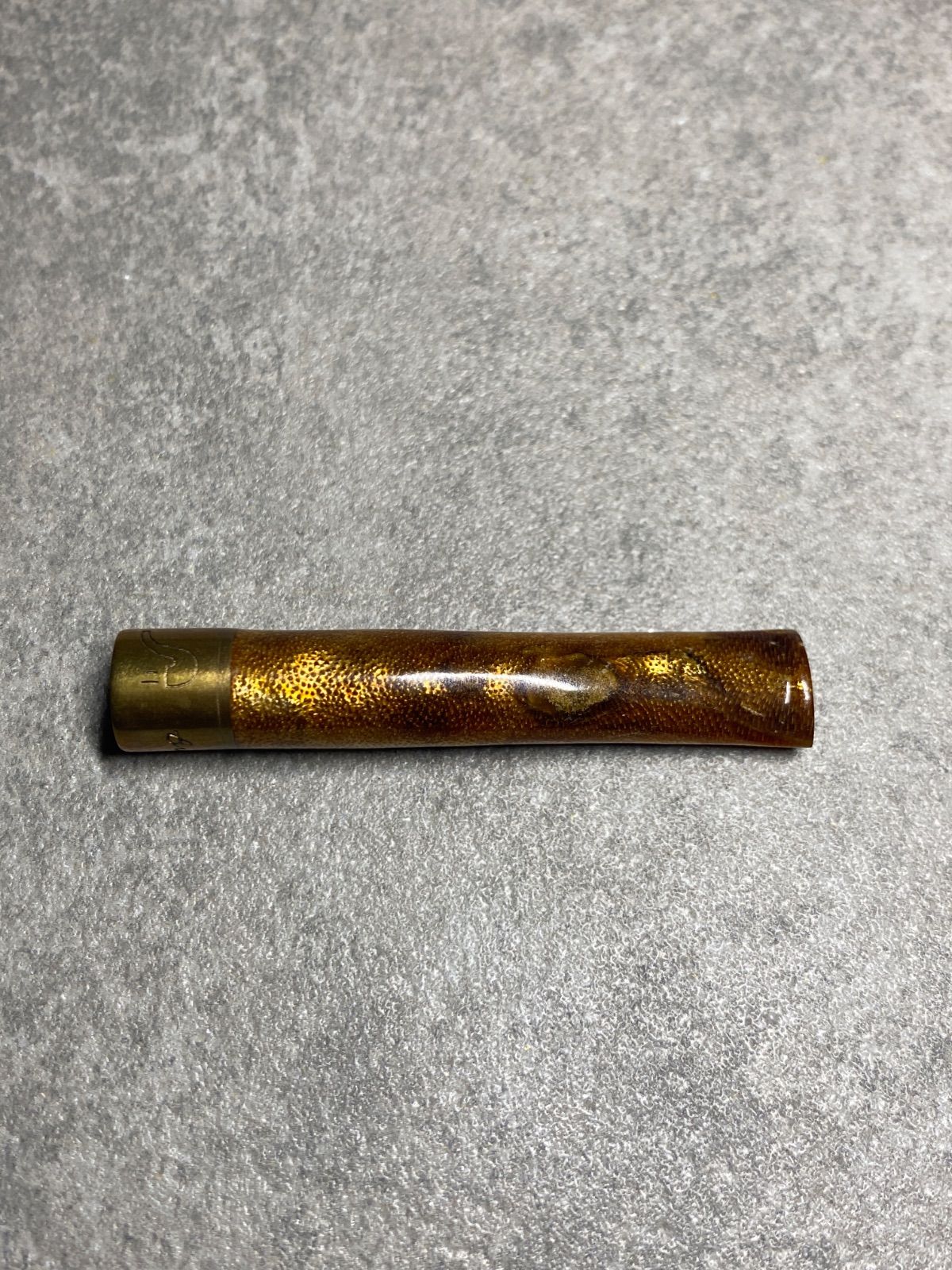 ヴィンテージ パイプ ゴールド 海松 海柳 黒珊瑚 喫煙具 銘入り