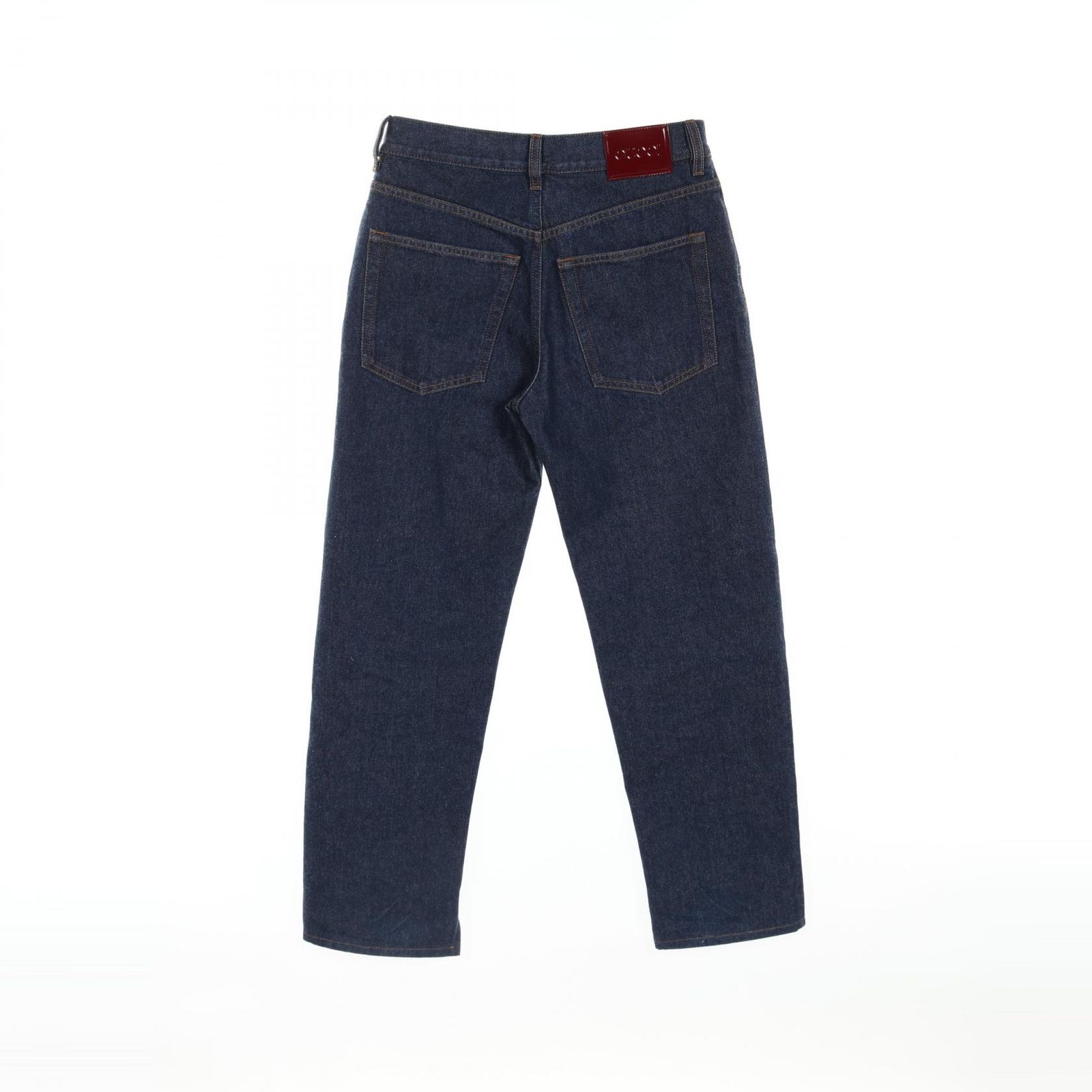 グッチ GUCCI デニムパンツ GUCCIラベル ブルー コットン デニムパンツ