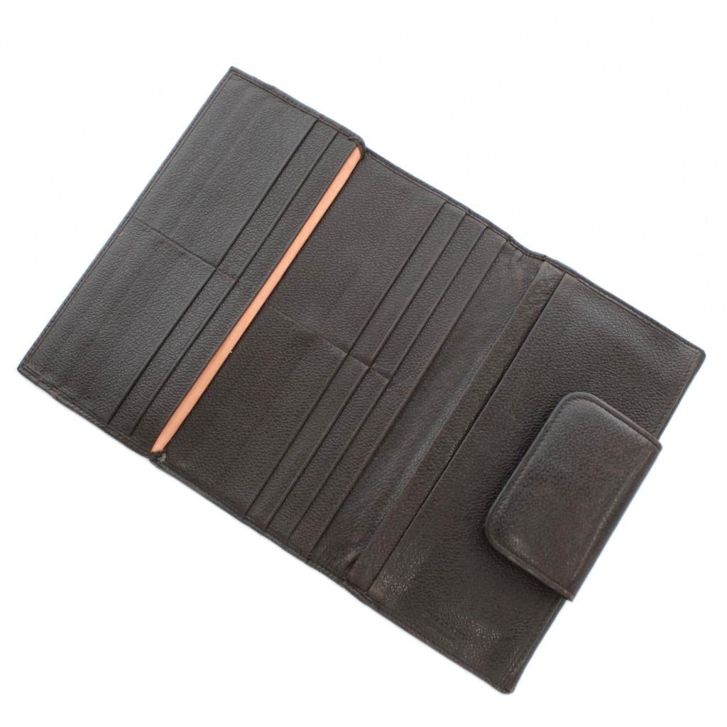 ブルガリ BVLGARI 長財布 三つ折り レザー キャンバス Wホック ロゴ