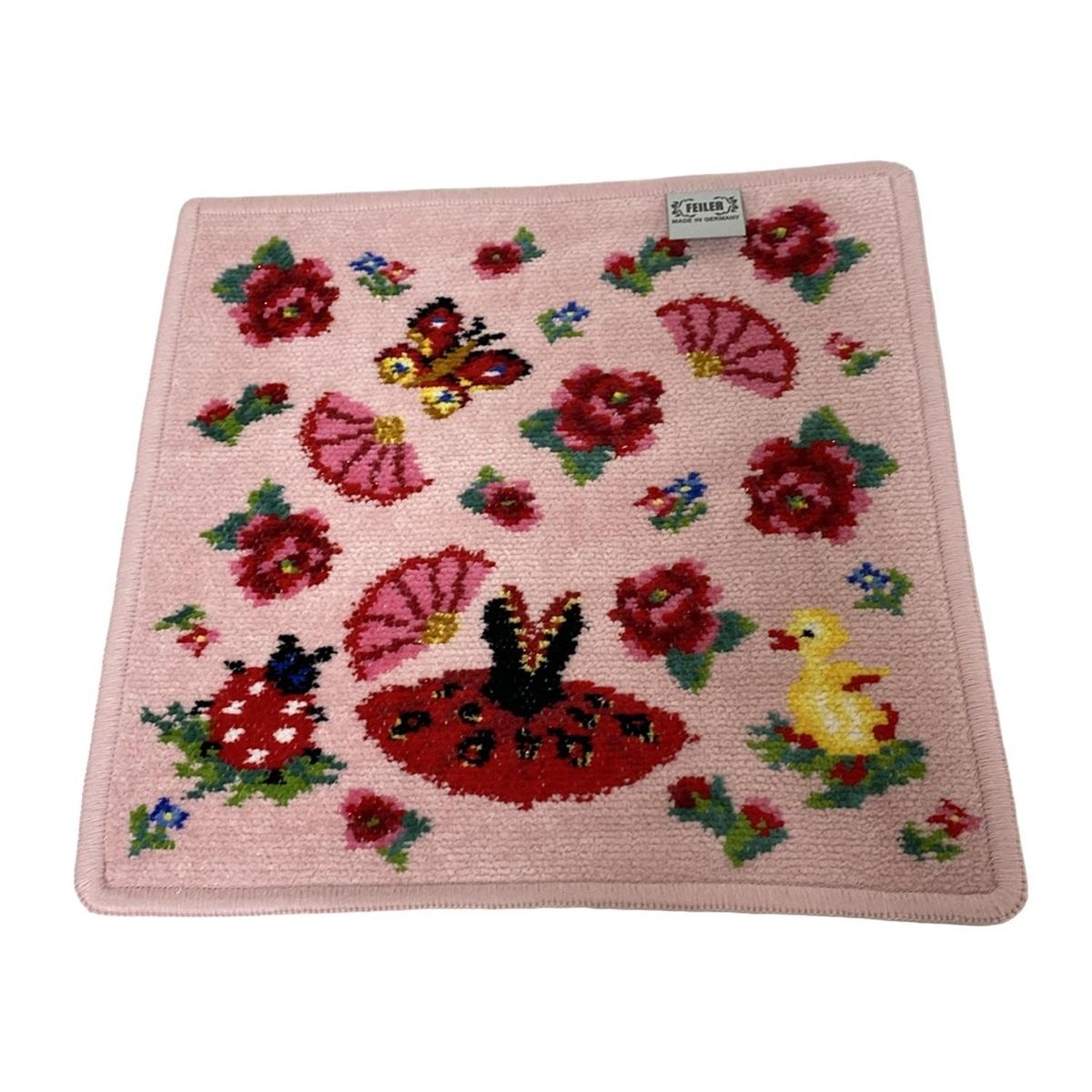 FEILER(フェイラー) 小物新品同様 - ピンク×レッド×マルチ ハンド