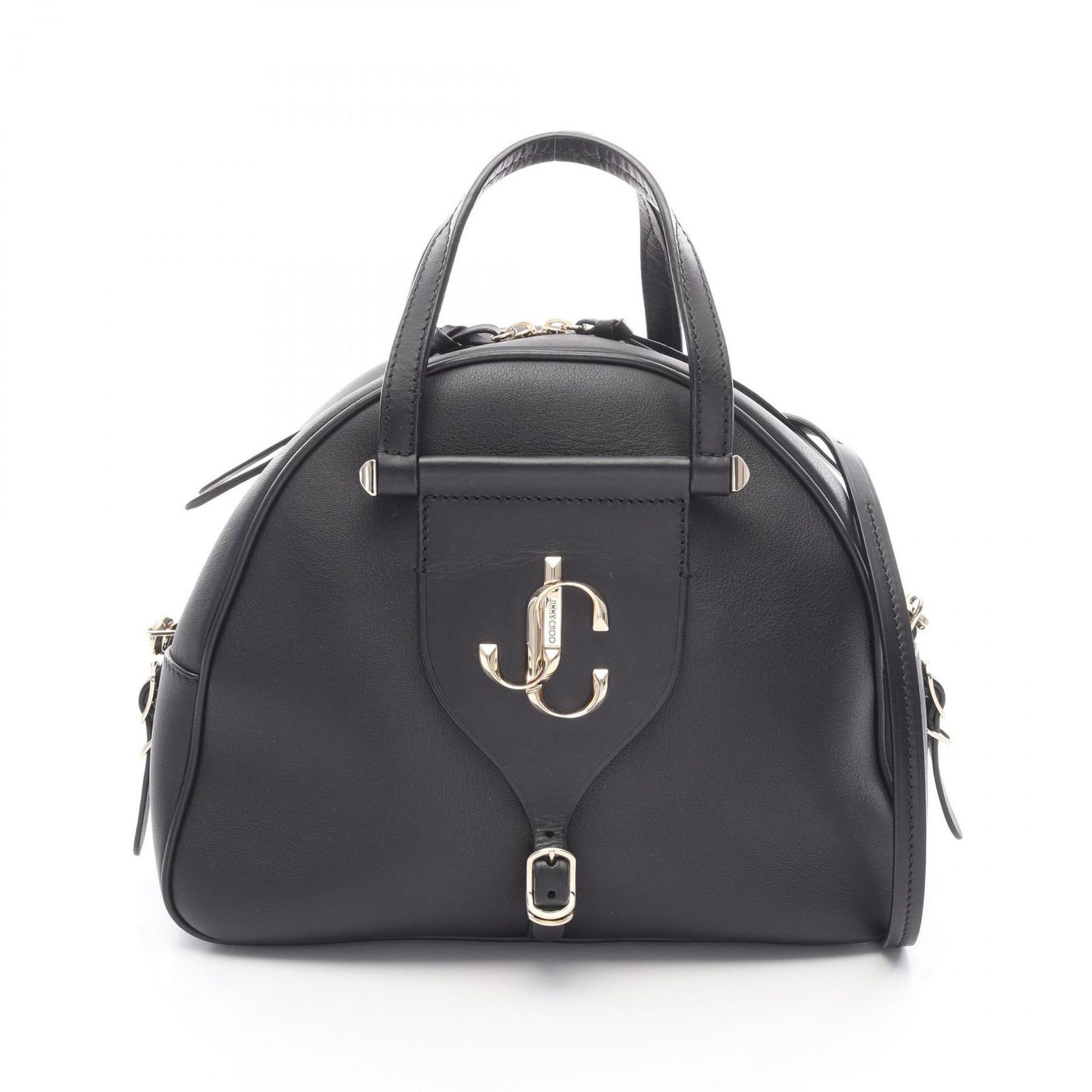 ◾︎極美品◾︎ ジミーチュウ パレス ヴァレンヌ パーティーバッグ ホログラム 黒 ジミーチュウ JIMMY CHOO ハンドバッグ ヴァレンヌ ボーリング M