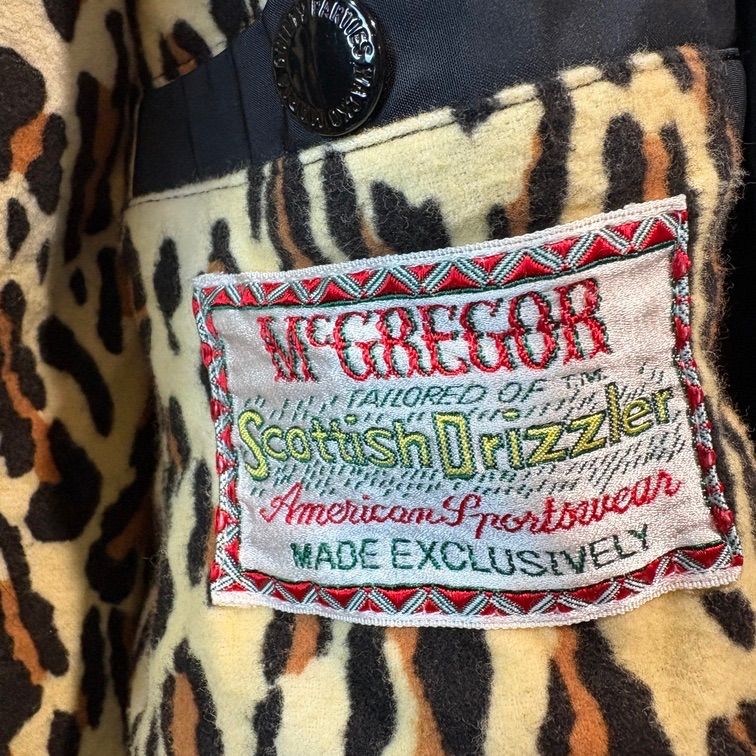 WACKO MARIA × McGREGOR Scottish Drizzler Leopard Lining Jacket