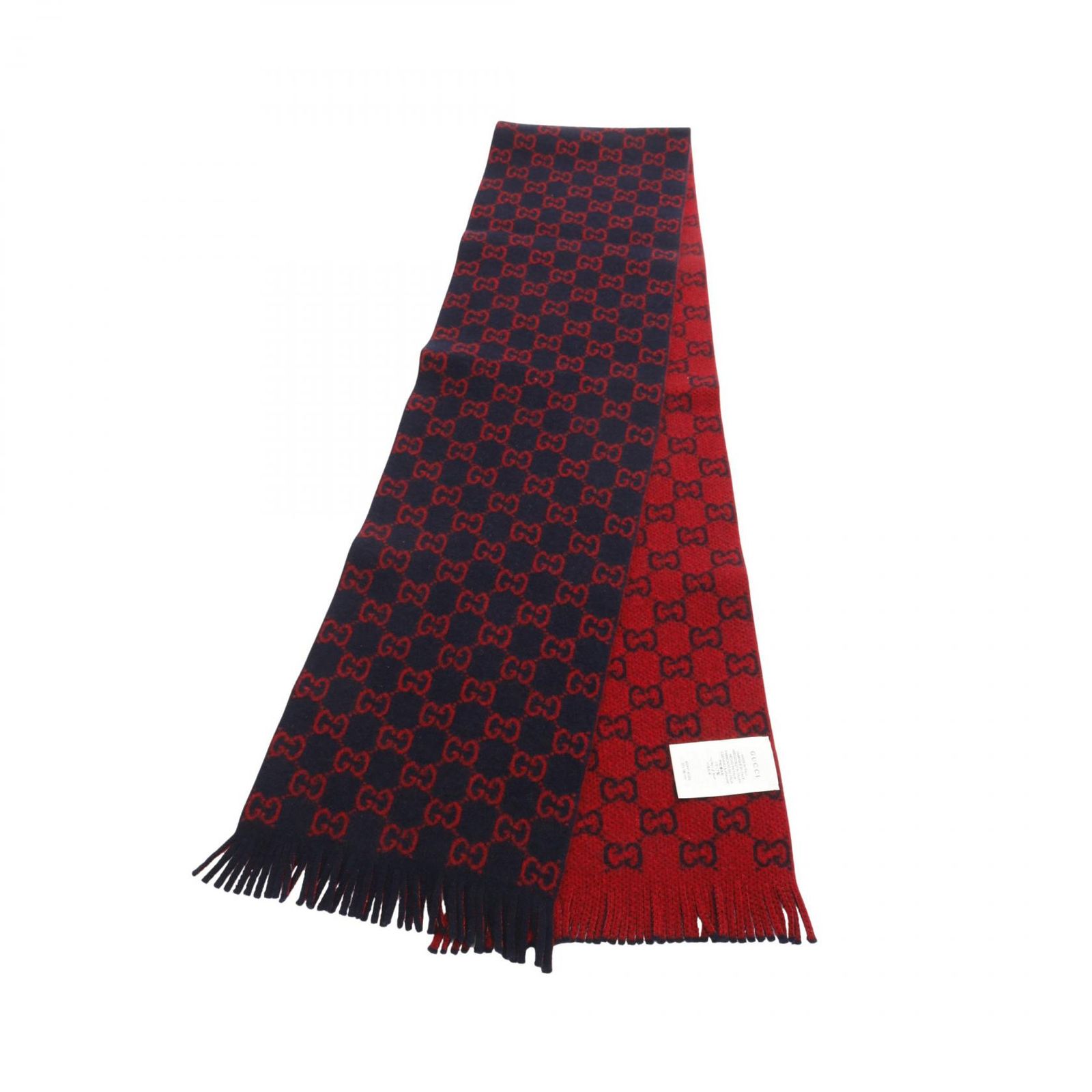 グッチ GUCCI マフラー GG柄 カシミア ウール レディース A