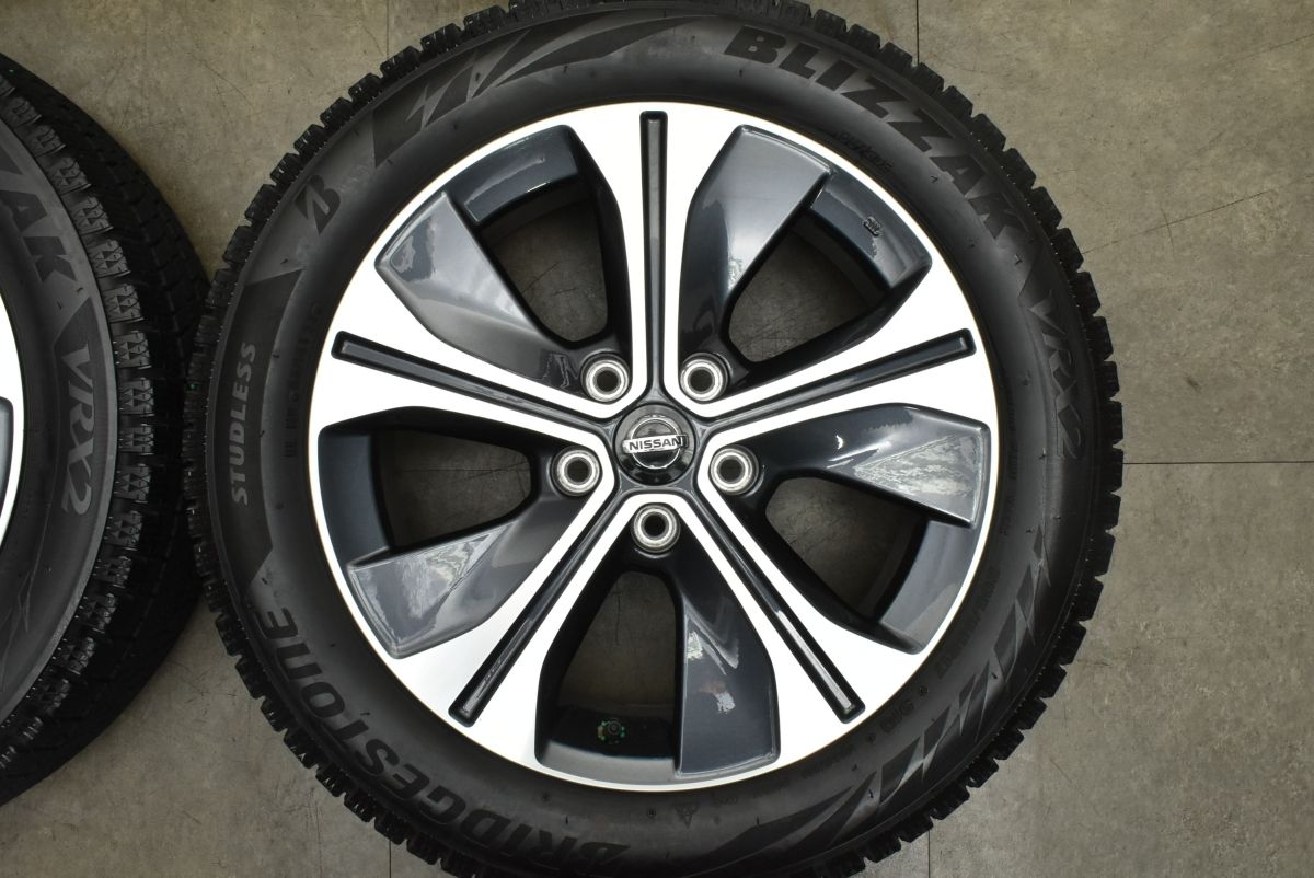  程度良好品 ニッサン キックス 17 in 6 5 J 45 PCD 114 3 ブリヂストン ブリザック VRX 2 205 55 R スタッドレス 冬タイヤ 17インチ タイヤ ホイールセット