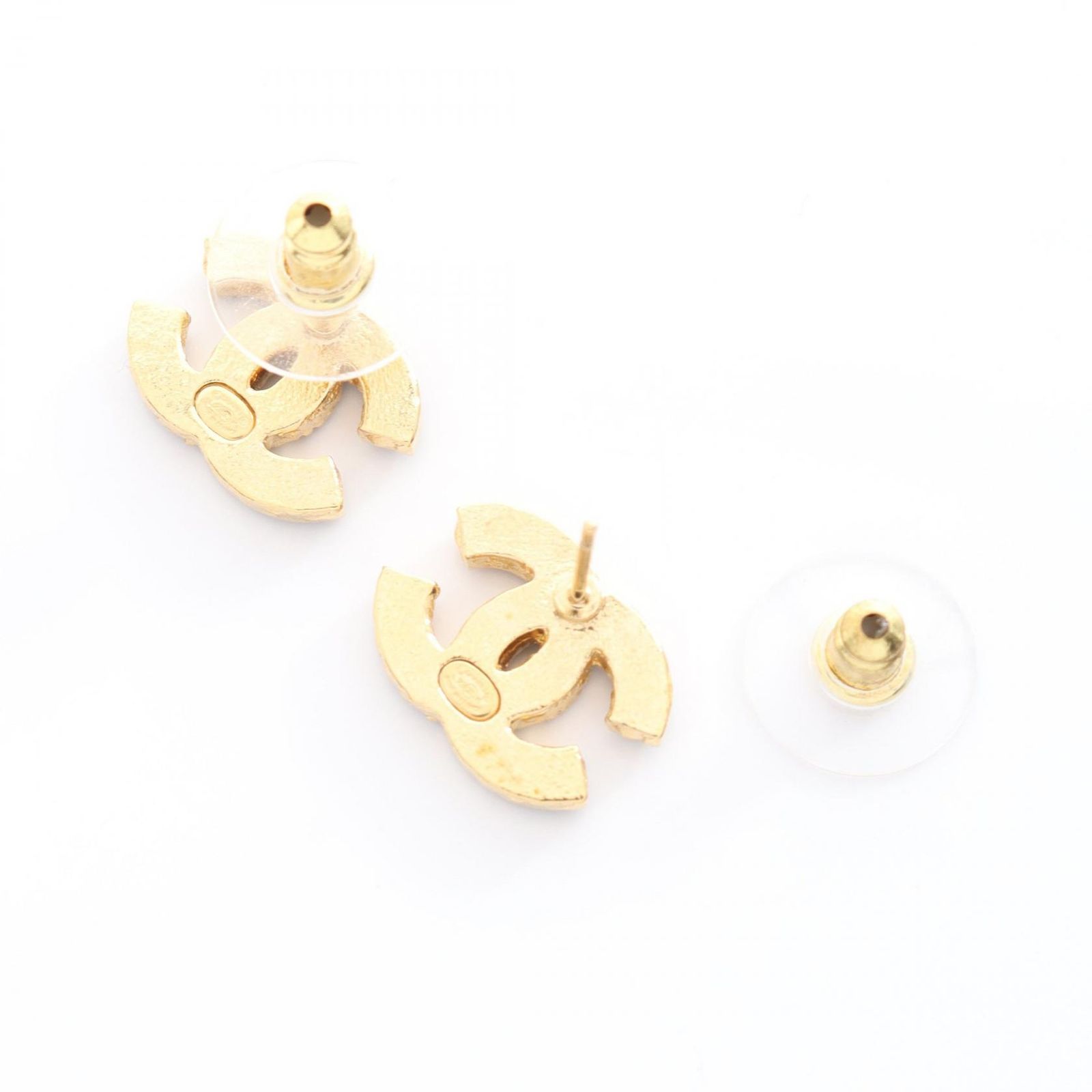 シャネル CHANEL ピアス ココマーク ブラック GP（ゴールドメッキ