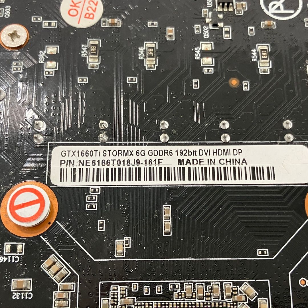 PALiT GeForce GTX1660Ti STORMX 6G GDDR6 グラフィックボード グラボ