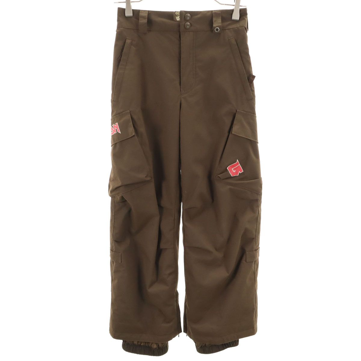 格安，豊富な BURTON バートン スノーボード カーゴパンツ S ブラウン スノーウェア キッズ 古着 長ズボン・ロングパンツ
