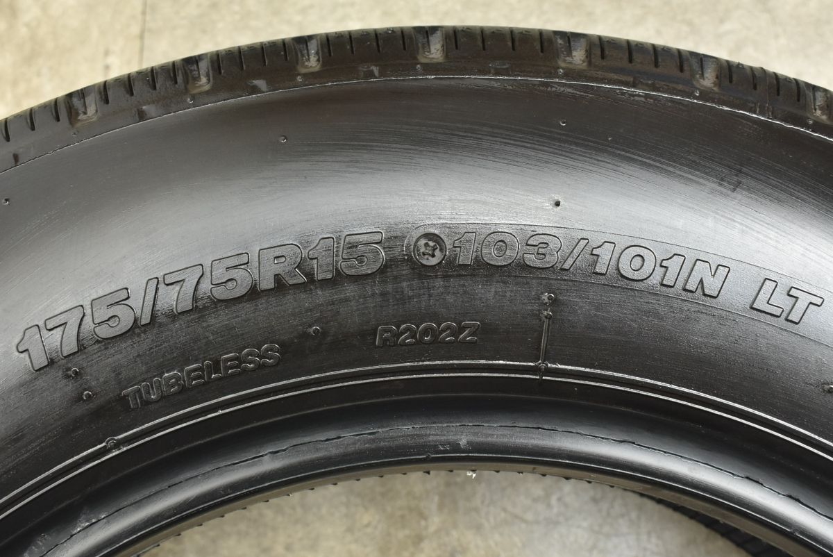 新車外し】ブリヂストン V-STEEL-RIB R202 175/75R15 103/101N LT 2025