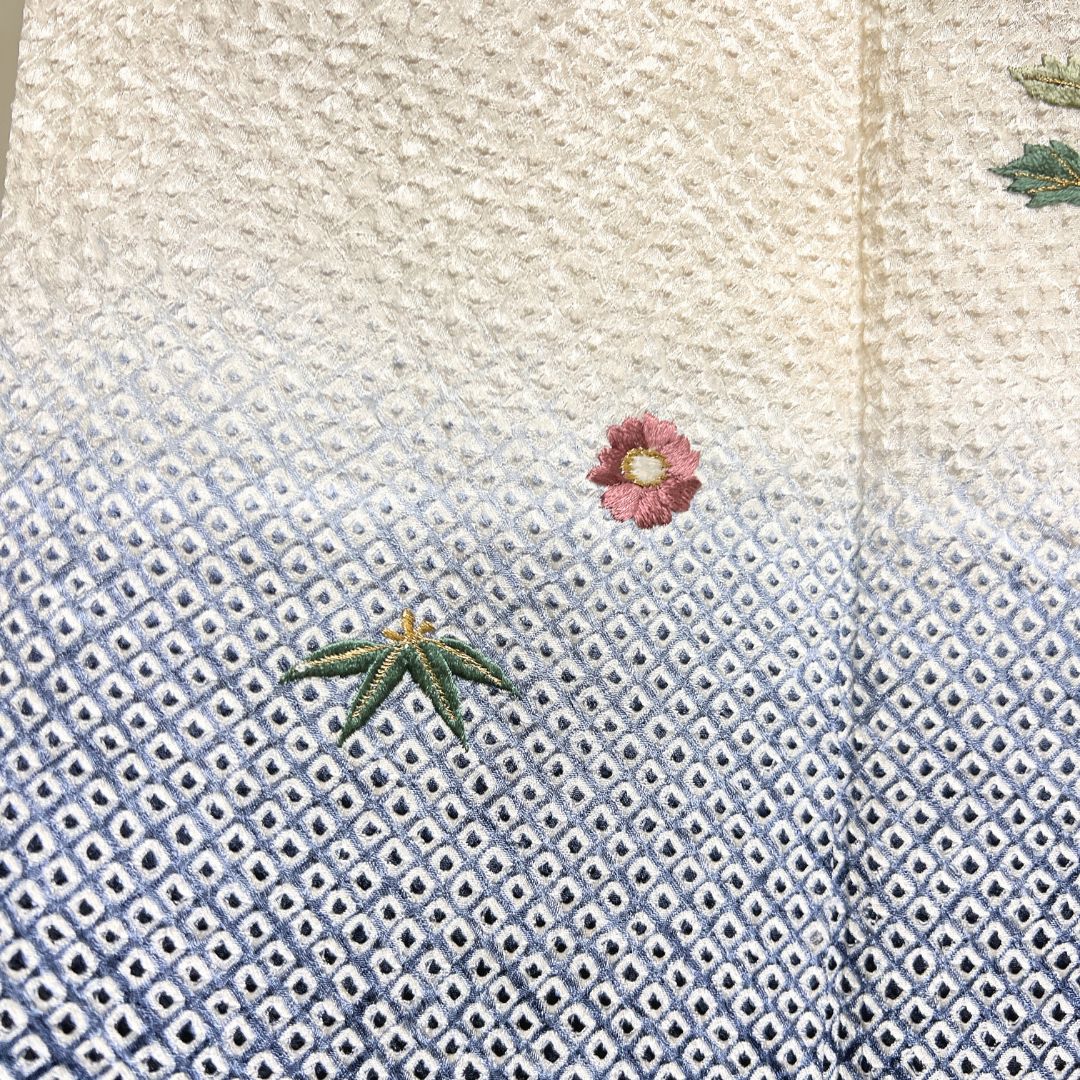  付け下げ 刺繍 金糸 総絞り 花模様 着物 121 b d ms 訪問着 付け下げ 着物