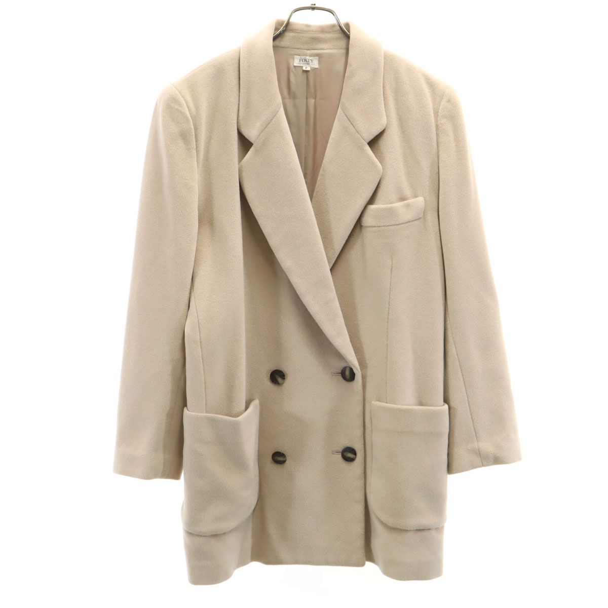 FOXEY フォクシー 日本製 カシミヤブレンド ジャケット F ベージュ