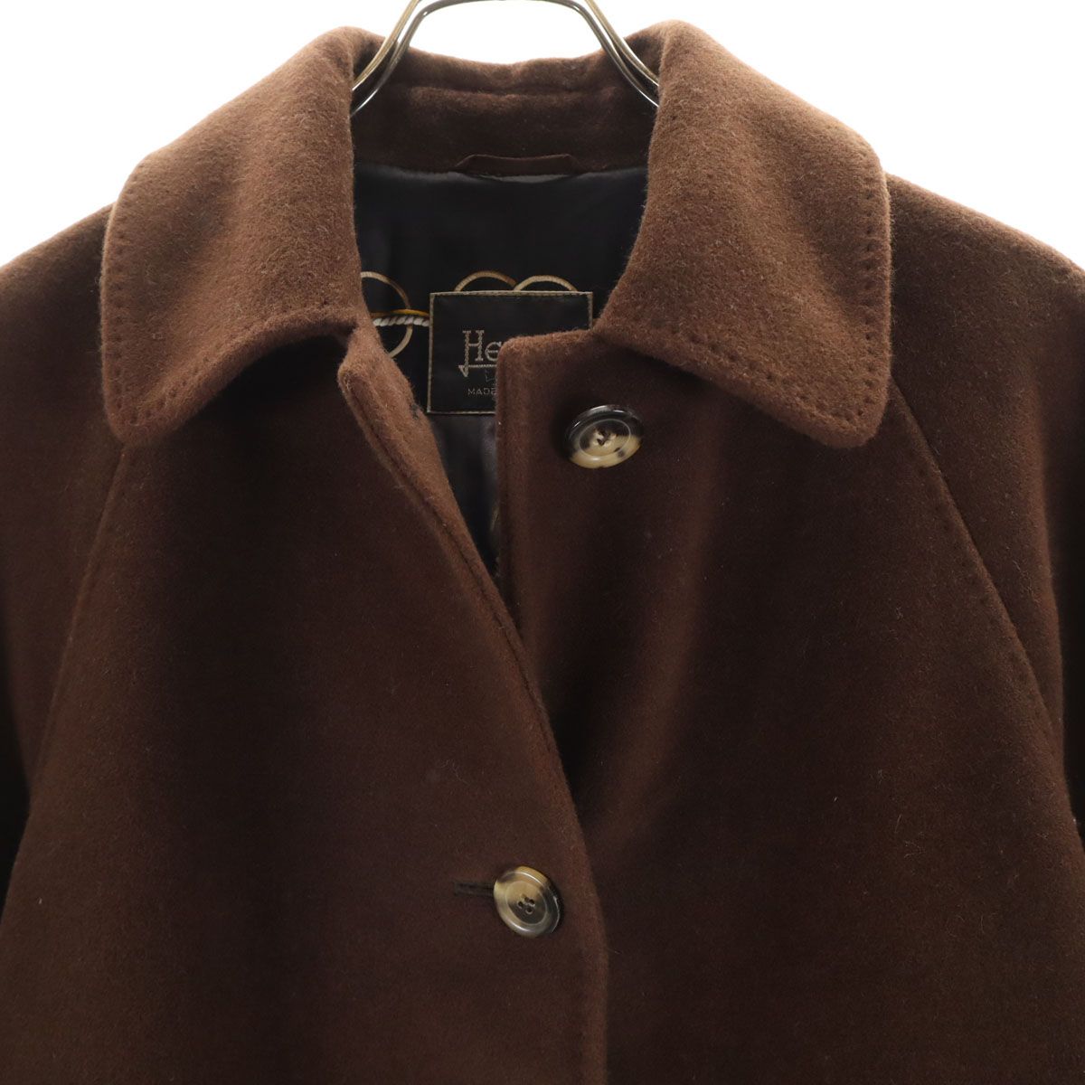 Herno ヘルノ イタリア製 カシミヤブレンド ステンカラーコート 42