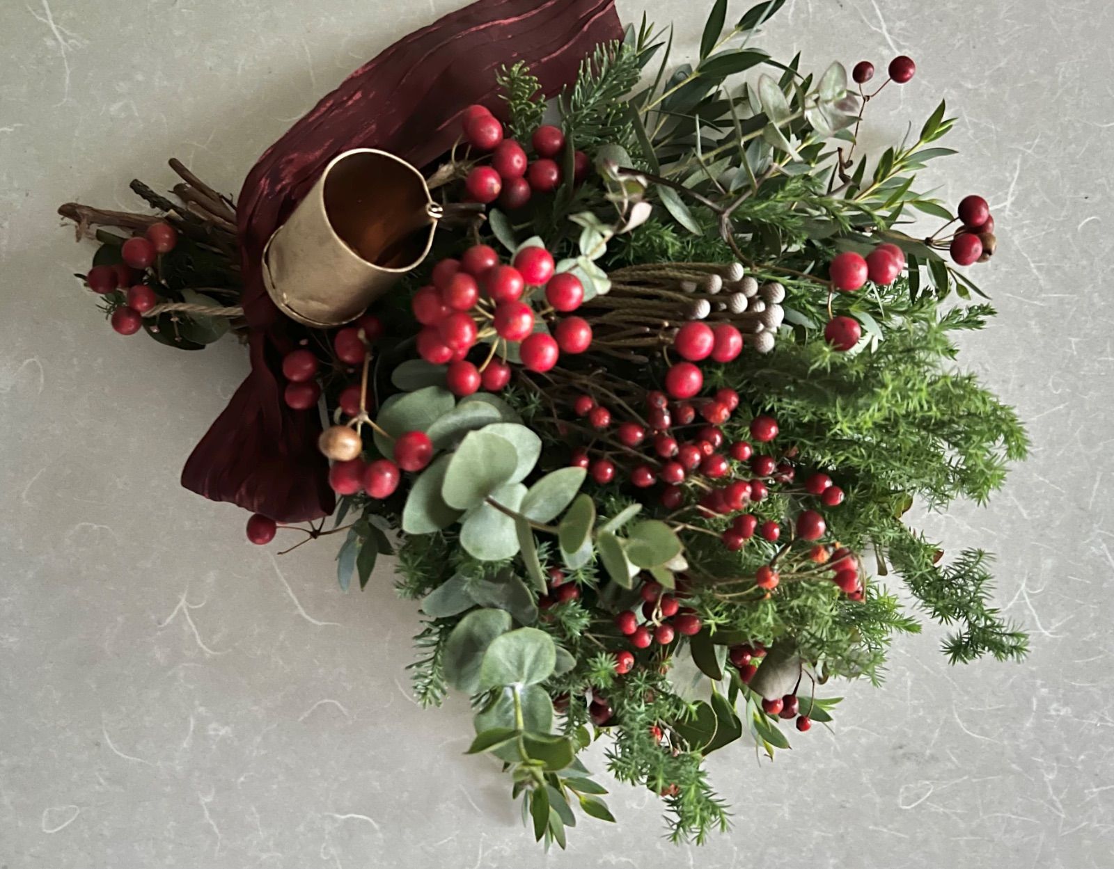 ドライフラワー スワッグ クリスマス 針葉樹 - メルカリ