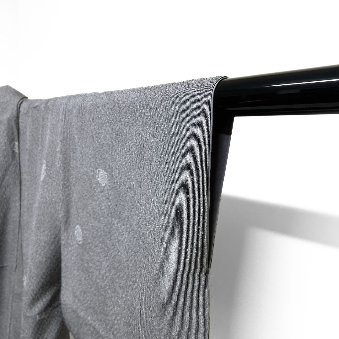 小紋 江戸小紋 万筋 竹筋 雪輪 鹿の子 モノトーン 着物 121 b d ms オーバーサイズ 通勤対応