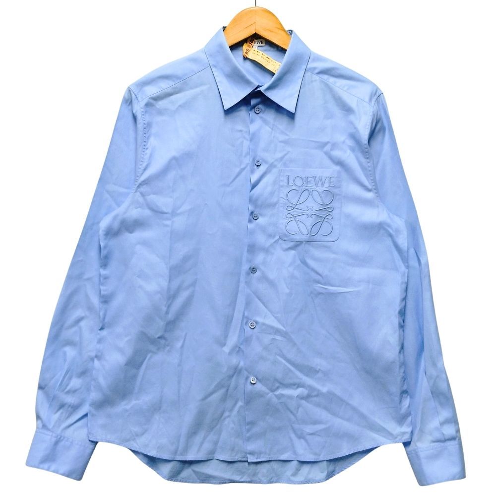 LOEWE ロエベ 品番 H526Y05WB1 ANAGRAM POCKET SHIRT レギュラーカラー