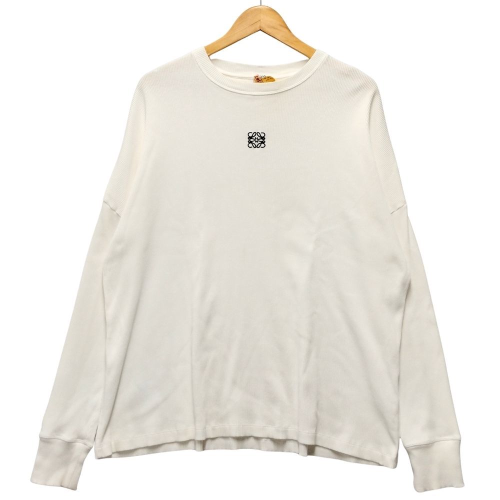 LOEWE ロエベ 品番 H526Y22XAY アナグラム ロゴ 刺繍 オーバーサイズフィット ロングスリーブ 長袖Ｔシャツ サイズ XS 正規品 / 40715 LOEWE ロエベ 品番 H526Y22XAY アナグラム ロゴ 刺繍 オーバーサイズ