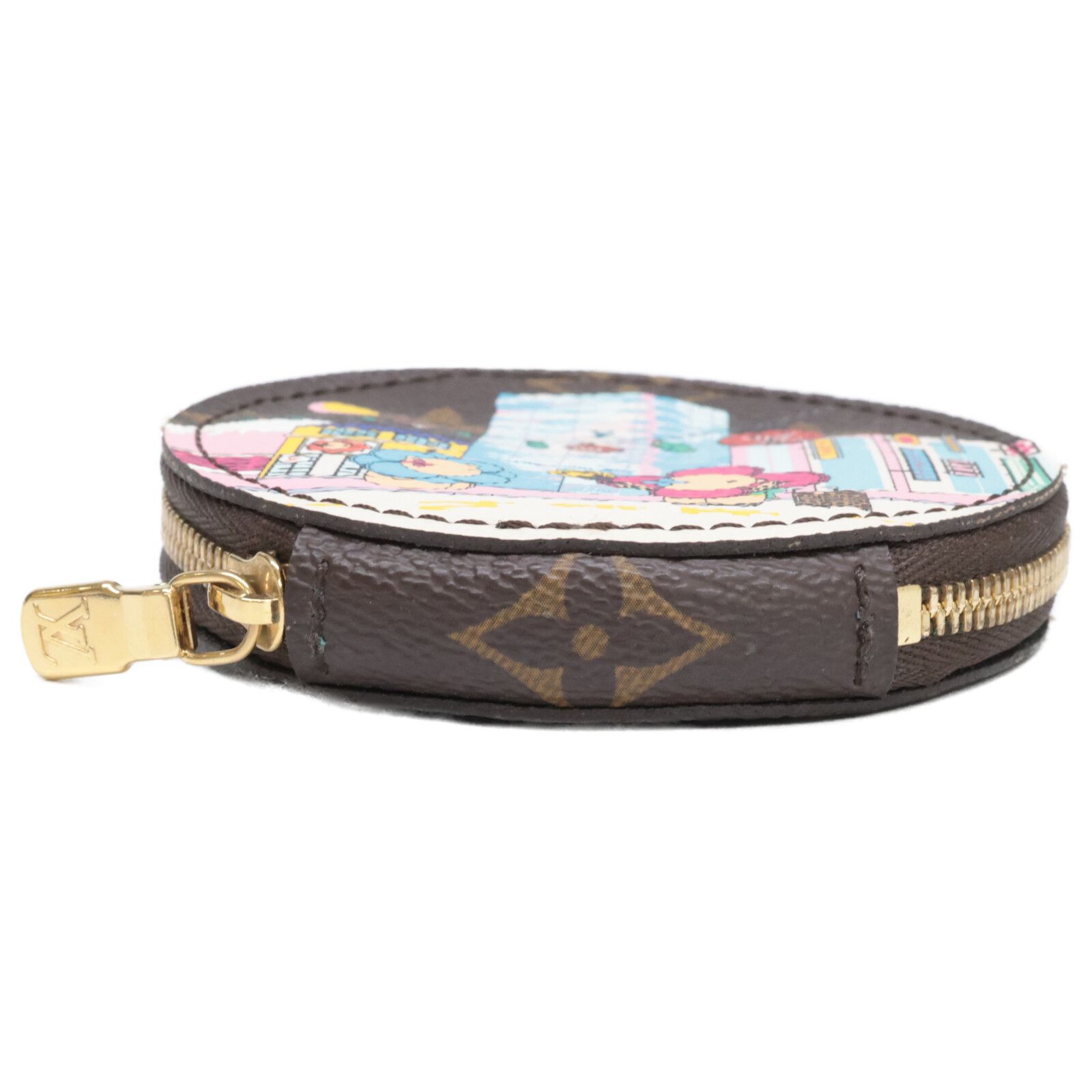 LOUIS VUITTON 付属品付き　モノグラム　ポルトクレ　コーヒー LOUIS VUITTON ルイヴィトン 【美品】M81634 RFIDタグ ヴィヴィエンヌ