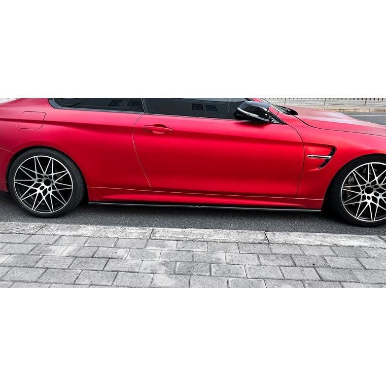 スポーティ全開 カーボン ルック サイドスカート カバー BMW F 82 83 M 4クーペ 4カブリオレ CS GTS コンペティション b 13465