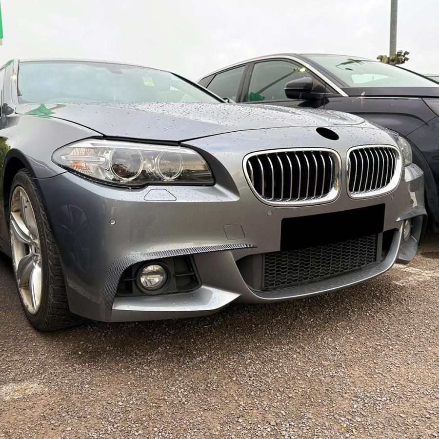 スポーティ全開 カーボン ルック フロントバンパー カバー カナード BMW F 11 523 i d 528 535 550 5シリーズ ツーリング Mスポーツ b 13266