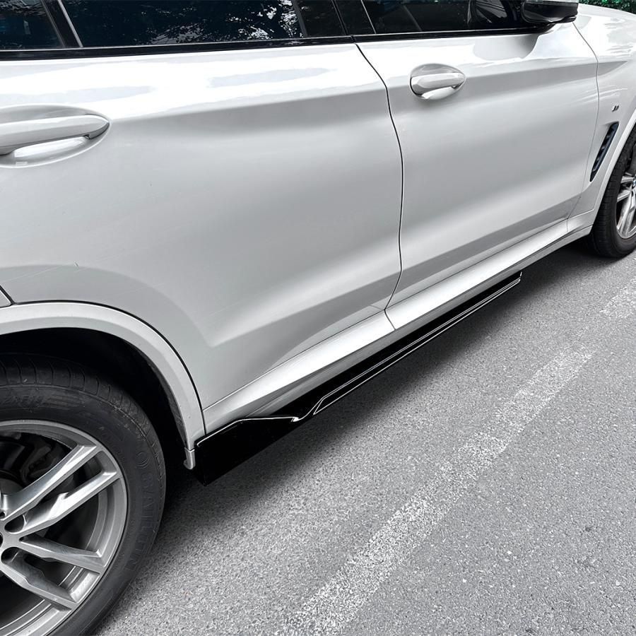 スポーティ全開 サイドスカート カバー BMW X 3 G 01 xDrive 20 d i 30 e M 40 Mスポーツ 3シリーズ 黒 b 13298