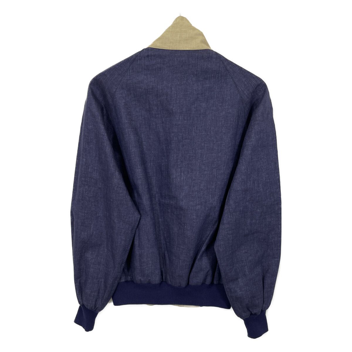 Loro Piana ロロピアーナ ｽﾄｰﾑｼｽﾃﾑ ﾈｲﾋﾞｰ×ﾍﾞｰｼﾞｭ ﾘﾈﾝ100 ﾘﾊﾞｰｼﾌﾞﾙｽｲﾝｸﾞ