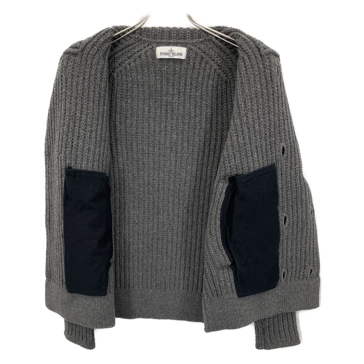 STONE ISLAND ストーンアイランド 12AW 5715525B1 ｸﾞﾚｰ ﾜｯﾍﾟﾝ ﾀﾞﾌﾞﾙ