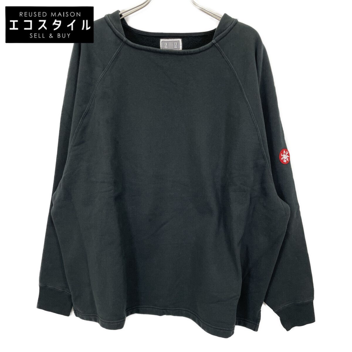 C.E シーイー CAVEMPT ﾌﾞﾗｯｸ ｺｯﾄﾝ ｽｳｪｯﾄﾌﾟﾙｵｰﾊﾞｰ L - メルカリ