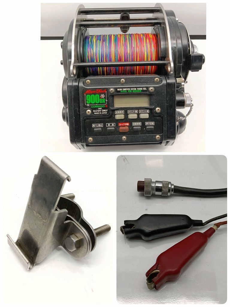  25 k 376 o Miya Epoch ミヤエポック 電動リール 通電 済み CD 900 DX 水温計 電動リール リール